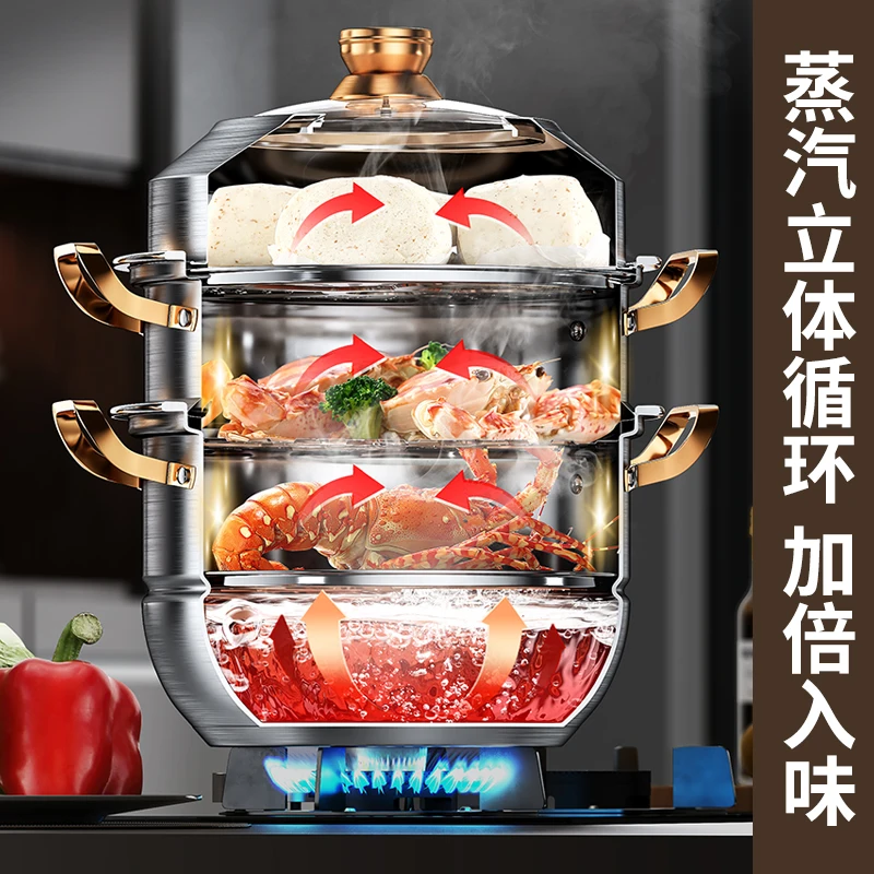 316 Stainless Steel Steam Pot  - огляд і ціна Home Cooking Cookbook