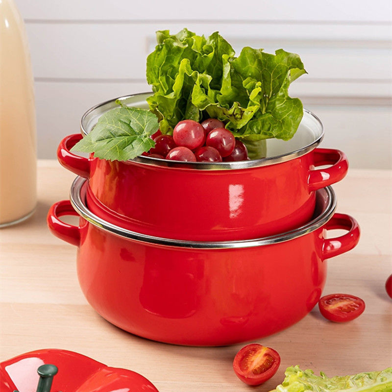 Enamel Soup Pot Thickened Cook - огляд і ціна Home Cooking Cookbook