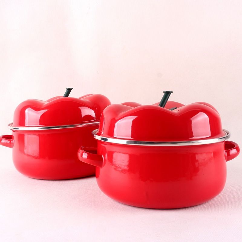 Enamel Soup Pot Thickened Cook - огляд і ціна Home Cooking Cookbook