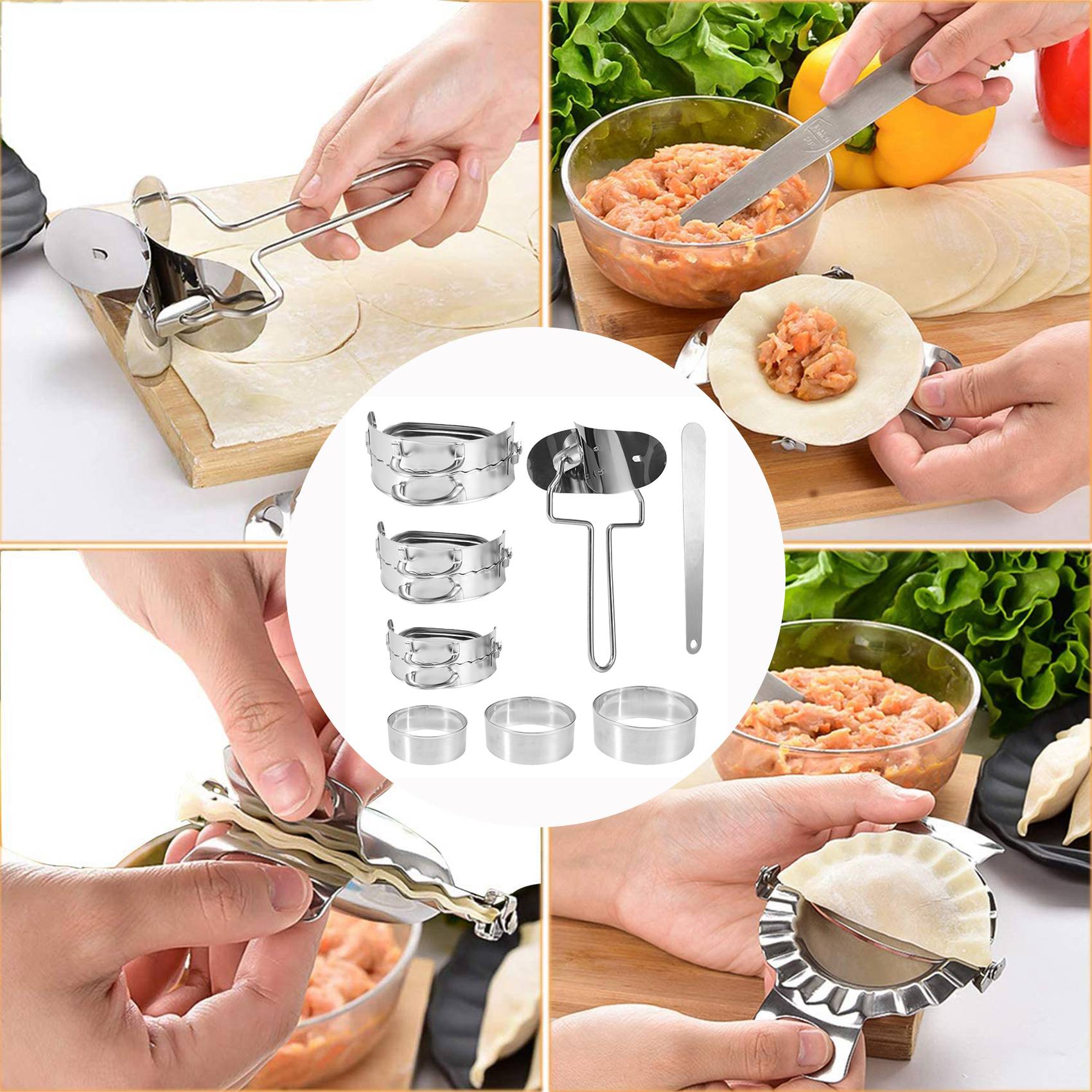 ABKW-Dumplings Maker 8 Pcs, Pr - огляд і ціна Gyoza Dumpling Maker