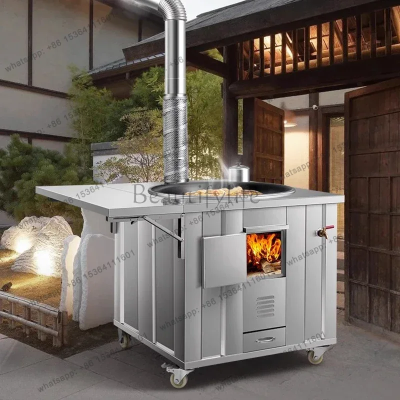 LSStainless Steel Firewood Sto - огляд і ціна Home Cooking Heater