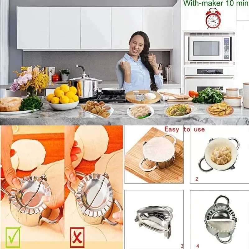Stainless Steel Dumpling Mold  - огляд і ціна Gyoza Dumpling Maker