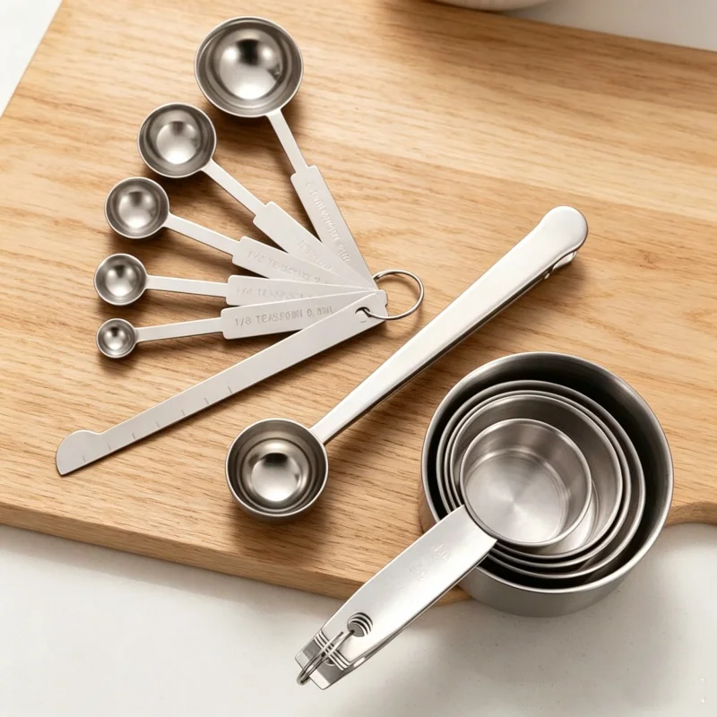Stackable Stainless Steel Meas - огляд і ціна Home Cooking Cookbook